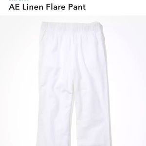 American Eagle white linen pants